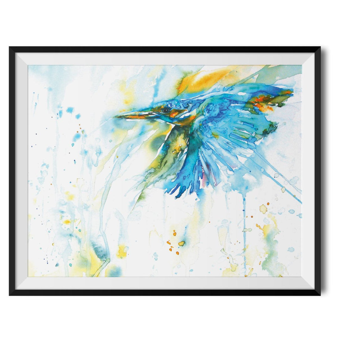 As Kingfishers Catch Fire Original Print - Liz Chaderton - Wraptious