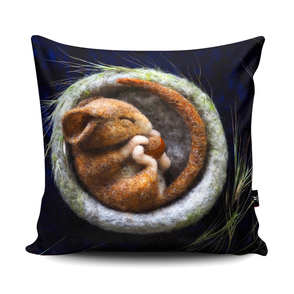 Blue Dormouse Cushion - The Lady Moth - Wraptious