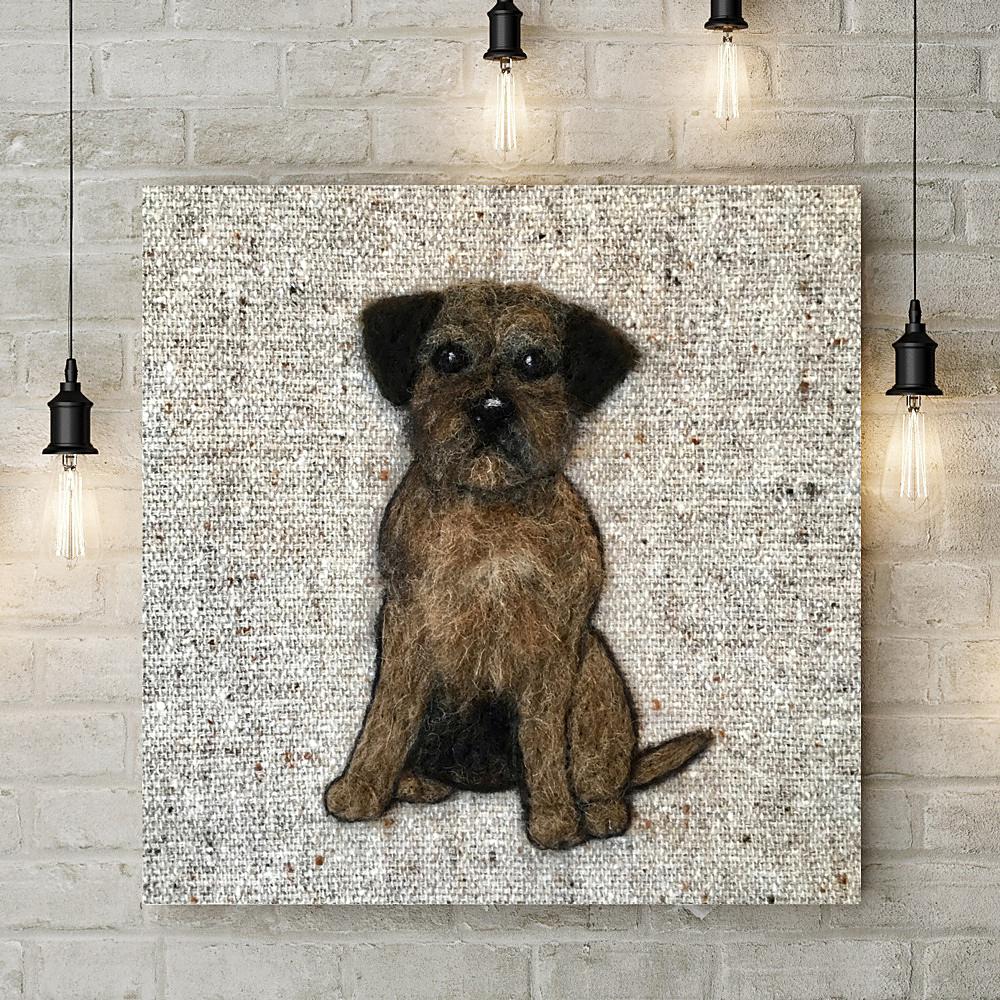 Border Terrier Deluxe Canvas - Sharon Salt - Wraptious