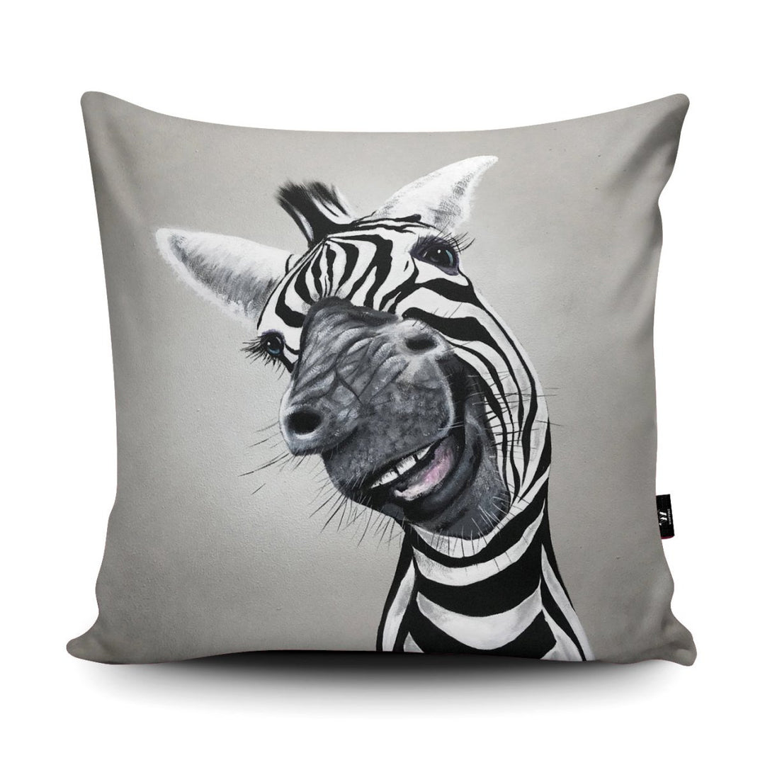 Cheeky Zebra Cushion - Adam Barsby - Wraptious