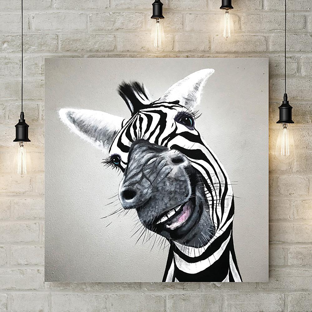 Cheeky Zebra Deluxe Canvas - Adam Barsby - Wraptious