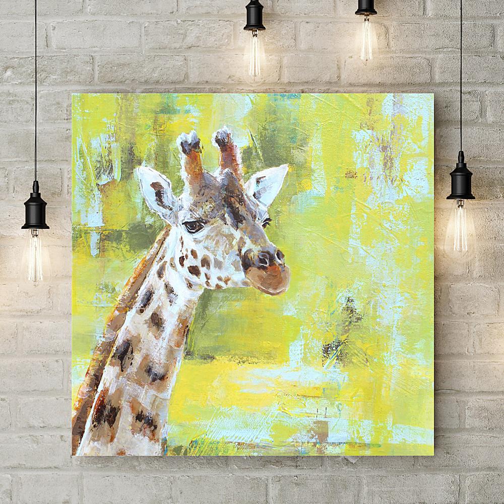 Chester Zoo Giraffe Deluxe Canvas - Valerie de Rozarieux - Wraptious