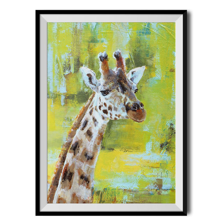 Chester Zoo Giraffe Original Print - Valerie de Rozarieux - Wraptious