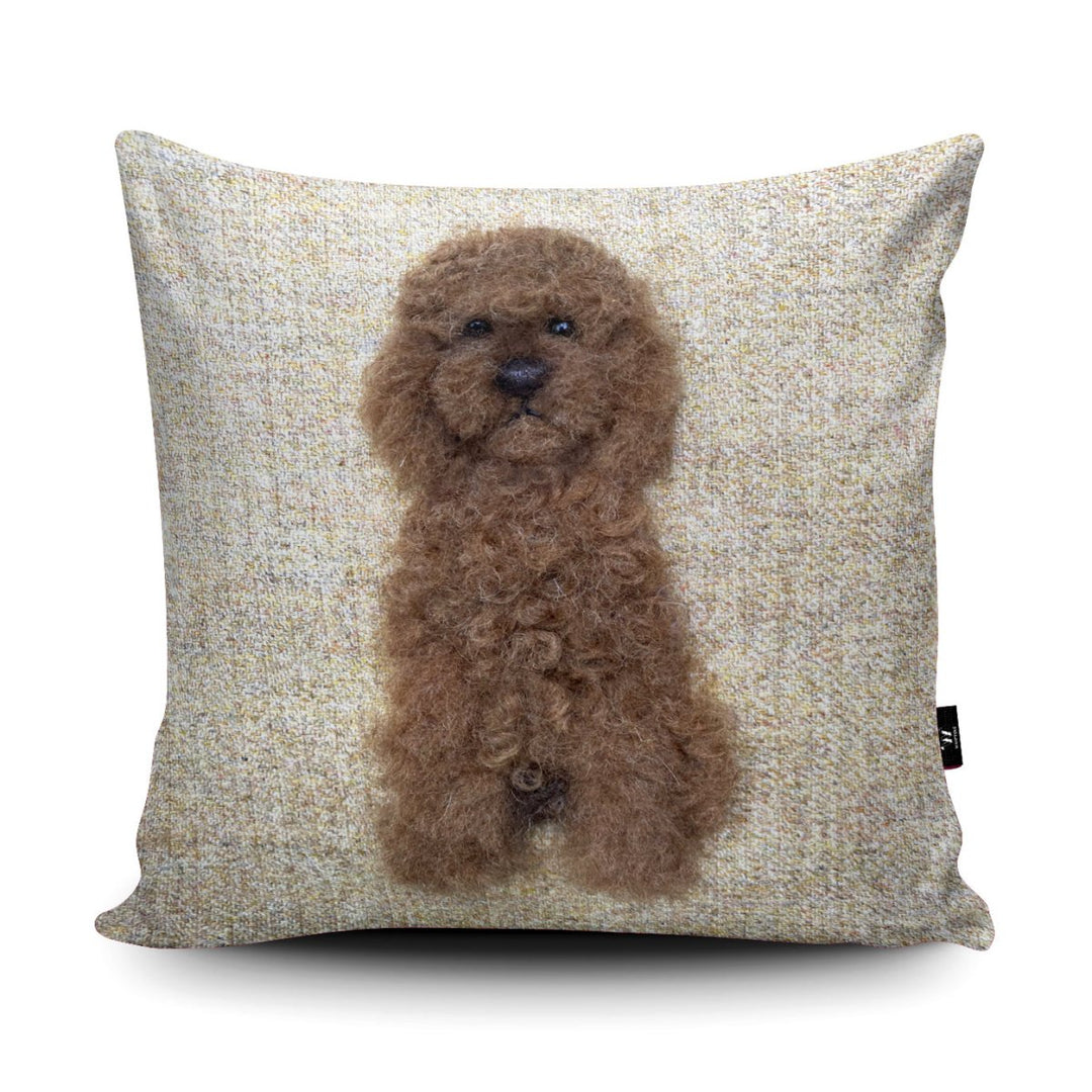 Chocolate Doodle Cushion - Sharon Salt - Wraptious