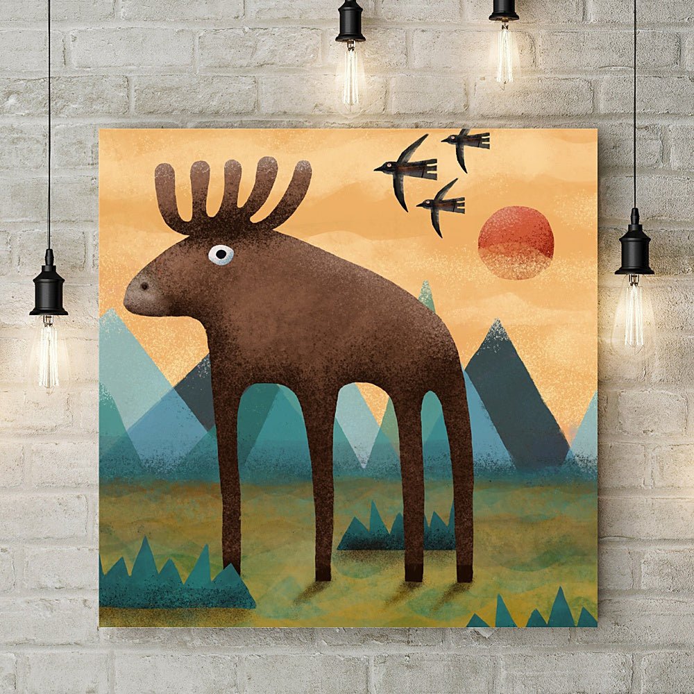 Chocolate Moose Deluxe Canvas - Jonathan Willoughby - Wraptious