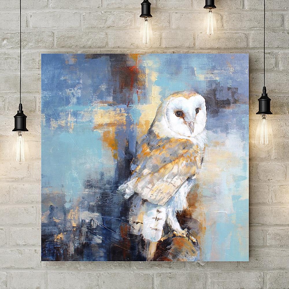 City Barn Owl Deluxe Canvas - Valerie de Rozarieux - Wraptious