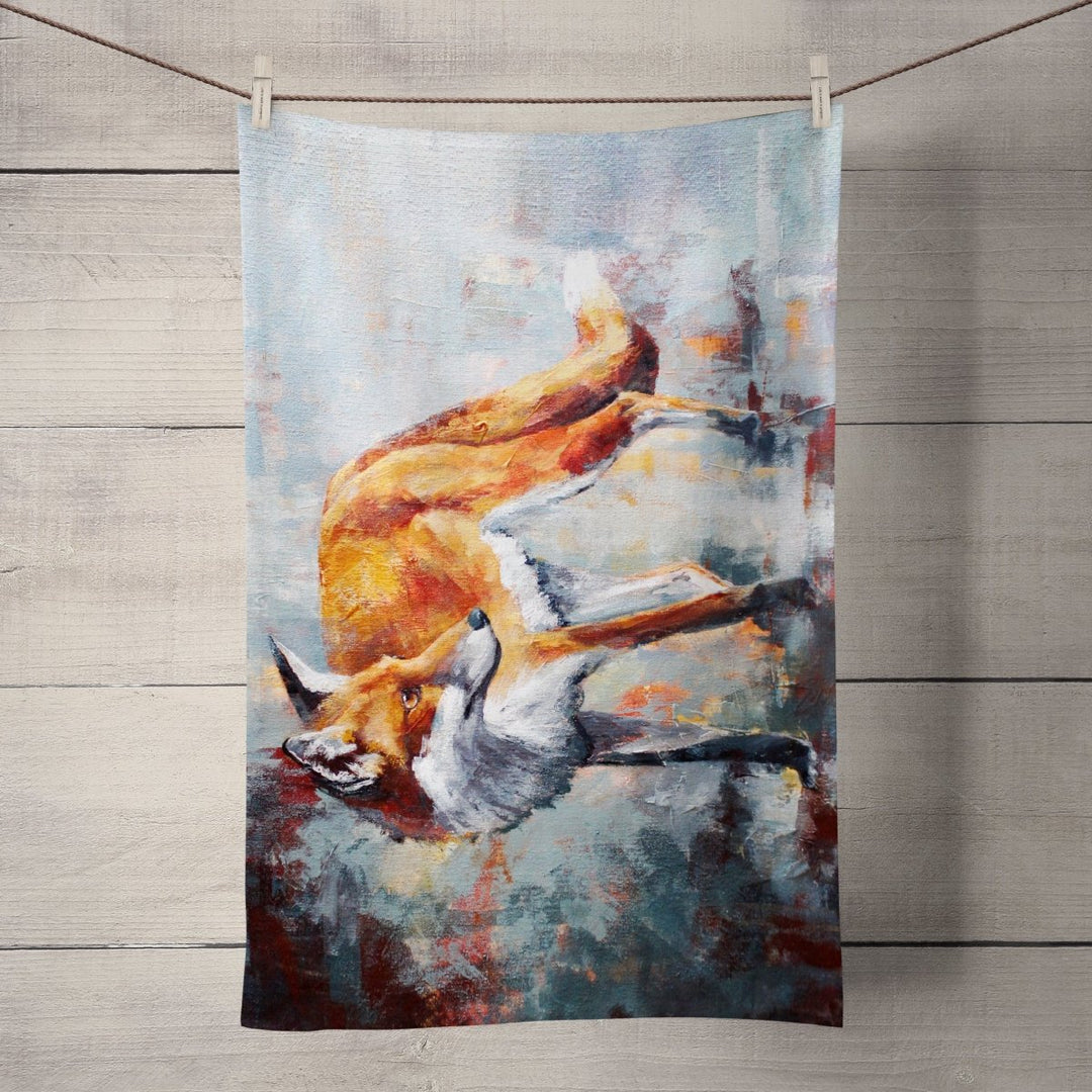 City Fox Tea Towel - Valerie de Rozarieux - Wraptious