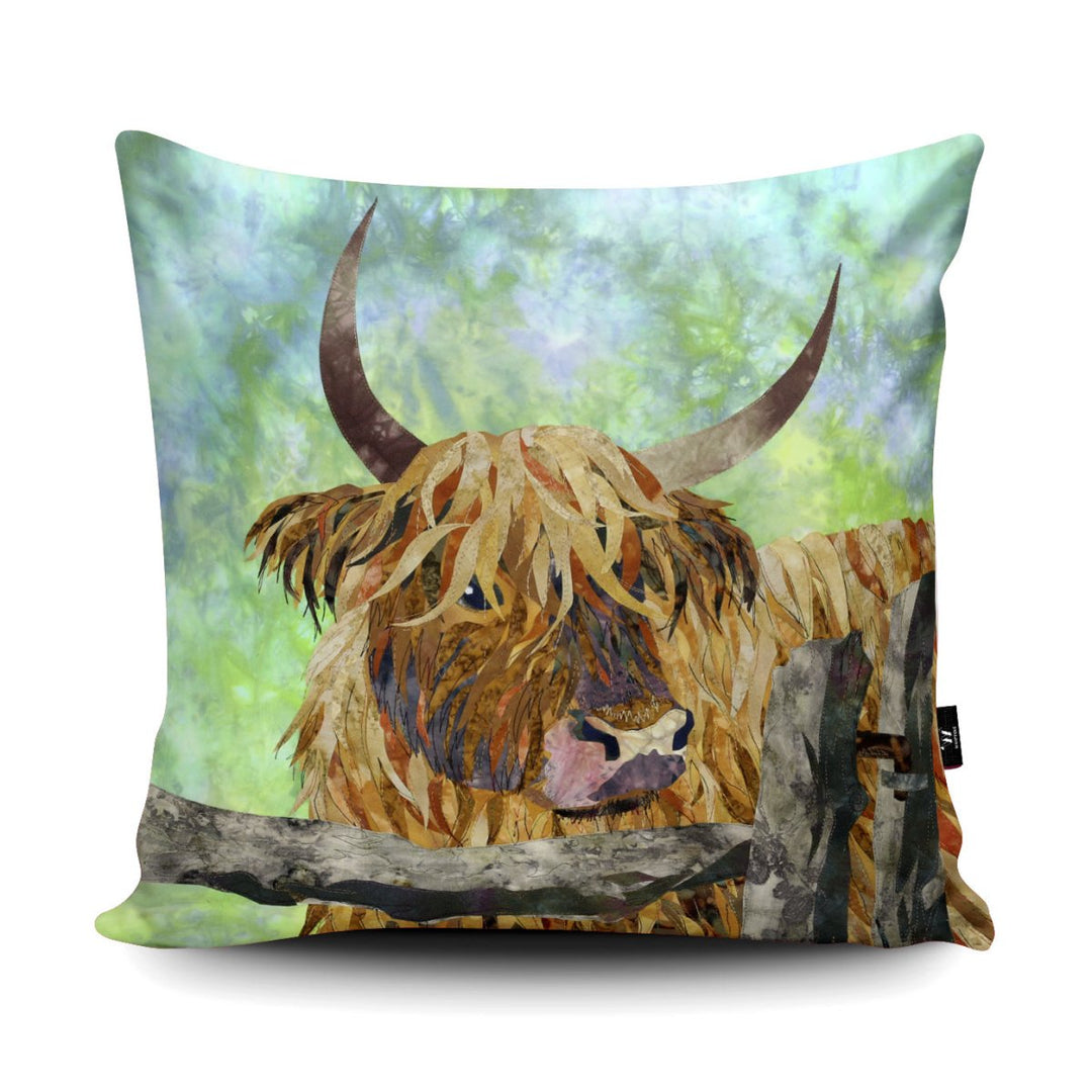 Cow and Gate Cushion - Kate Findlay - Wraptious