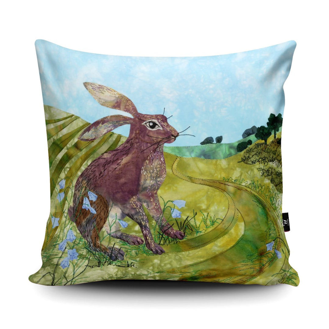 Downland Hare Cushion - Kate Findlay - Wraptious