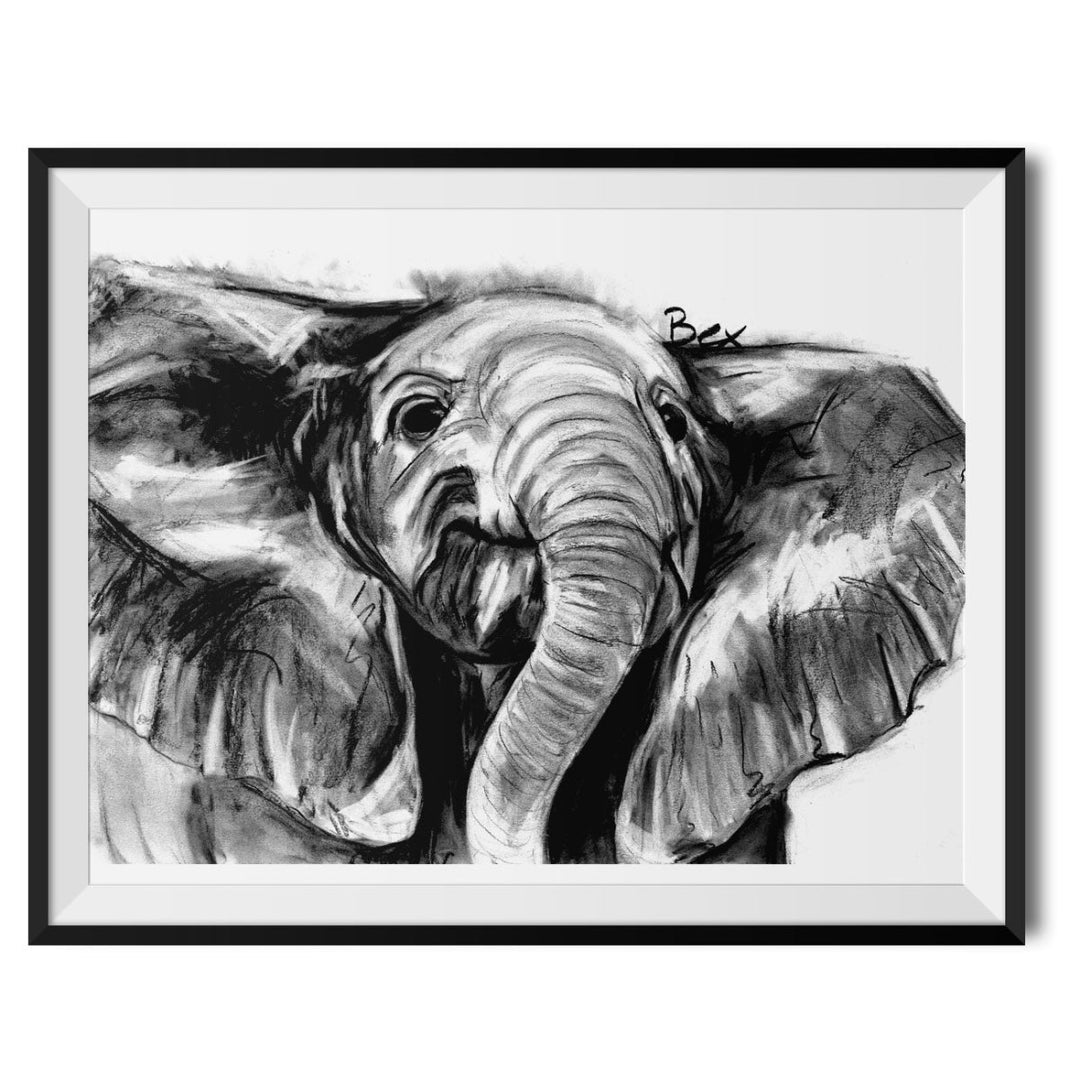 Elephant Original Print - Bex Williams - Wraptious