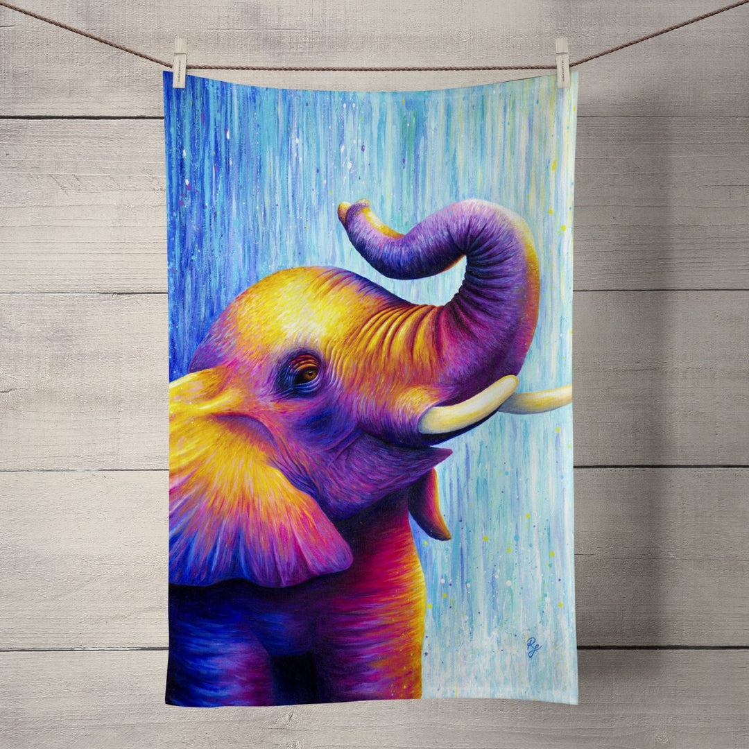 Elephant Tea Towel - Rachel Froud - Wraptious