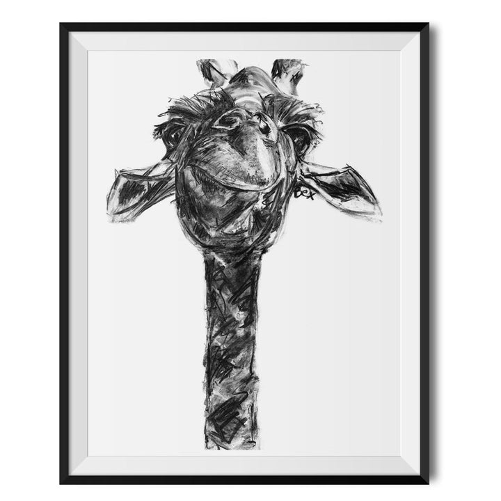 Giraffe Original Print - Bex Williams - Wraptious
