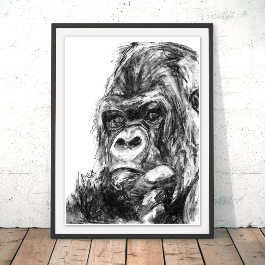 Gorilla Original Print - Bex Williams - Wraptious