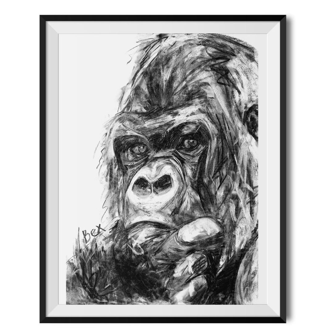 Gorilla Original Print - Bex Williams - Wraptious