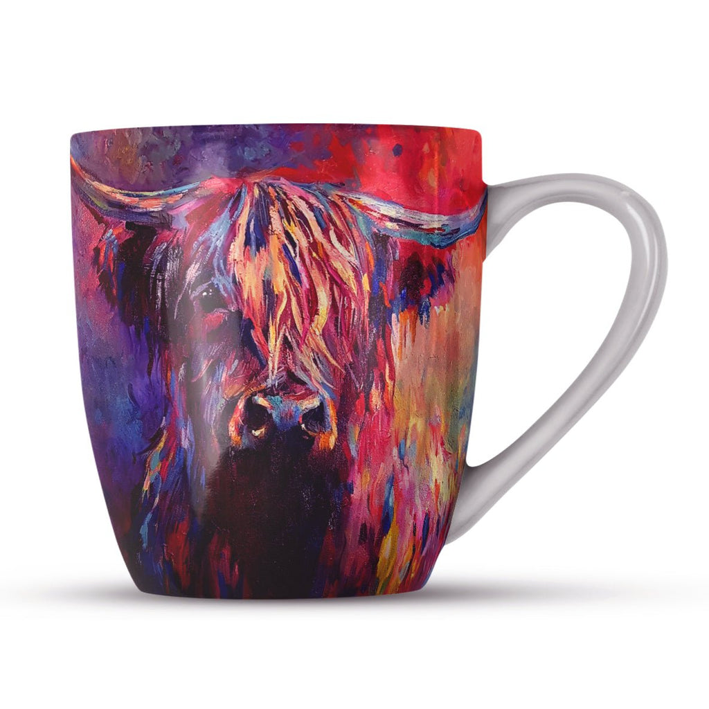 Highland Cow Bone China Mug - Sue Gardner - Wraptious