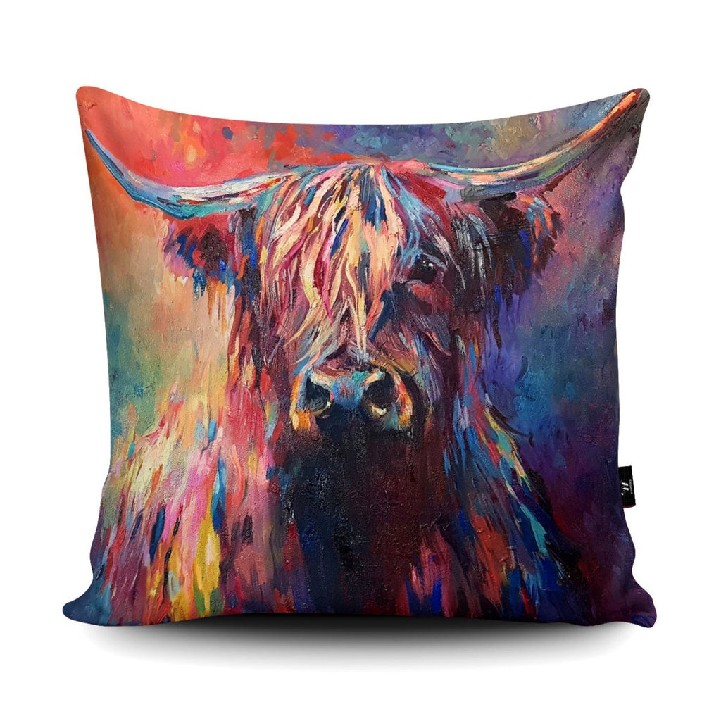 Highland Cow Cushion - Sue Gardner - Wraptious