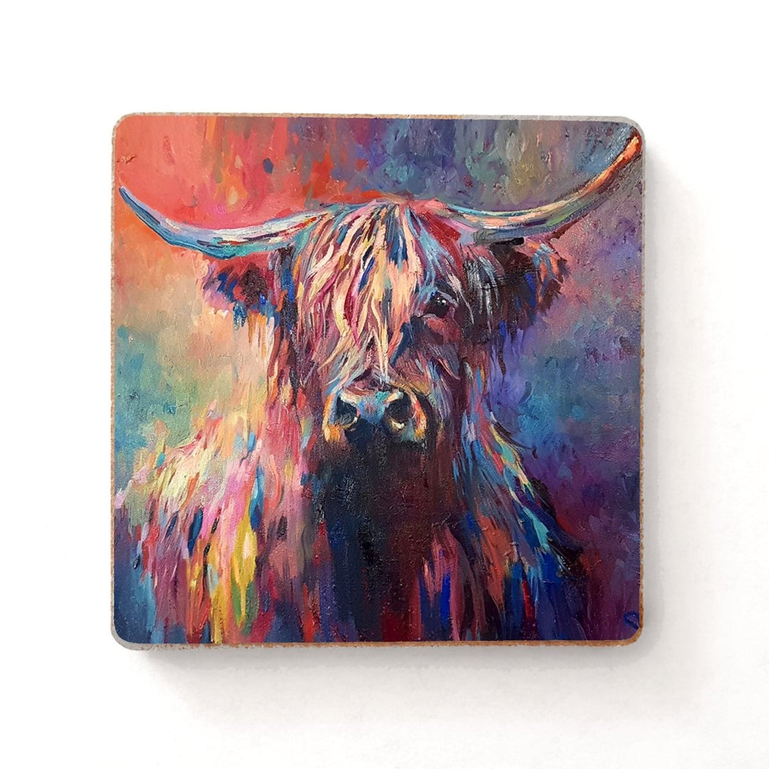 Highland Cow Magnet - Sue Gardner - Wraptious