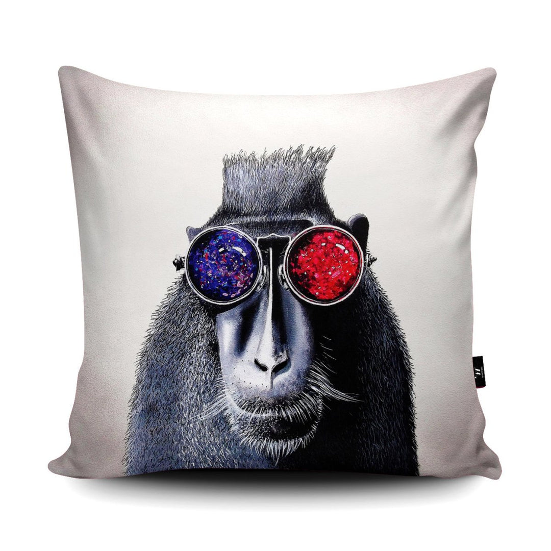 Hipster Monkey Cushion - Adam Barsby - Wraptious