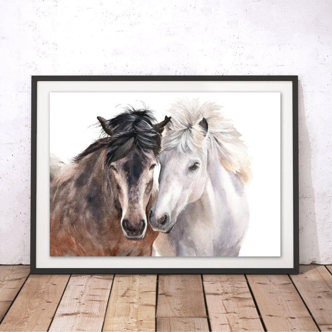 Horse Love Original Print - Marie Brown - Wraptious