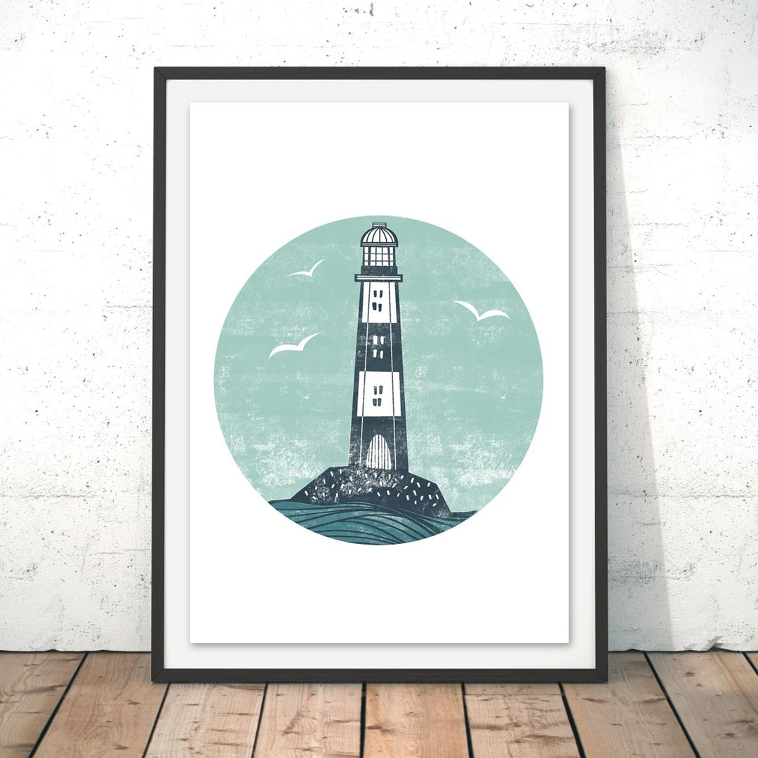 Lighthouse Original Print - Bells Scambler - Wraptious