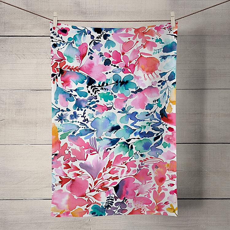 Magic Flowers Tea Towel - Ninola Design - Wraptious