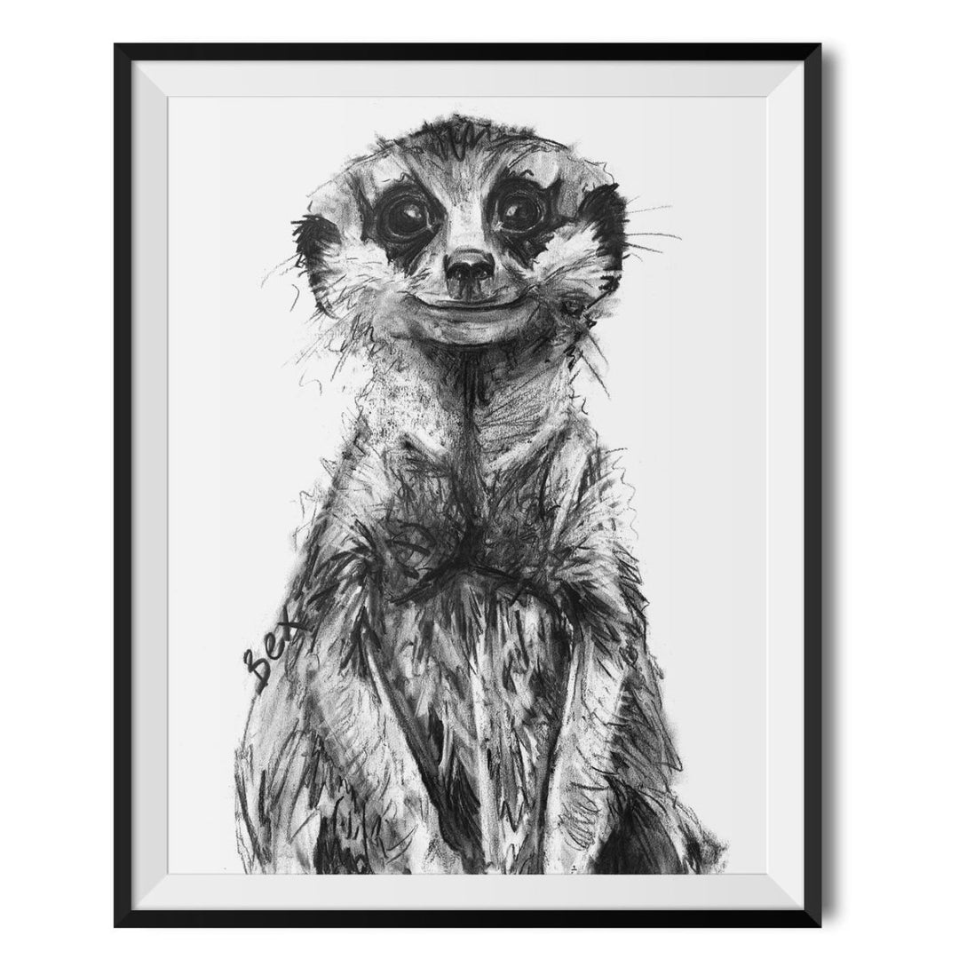 Meerkat Original Print - Bex Williams - Wraptious