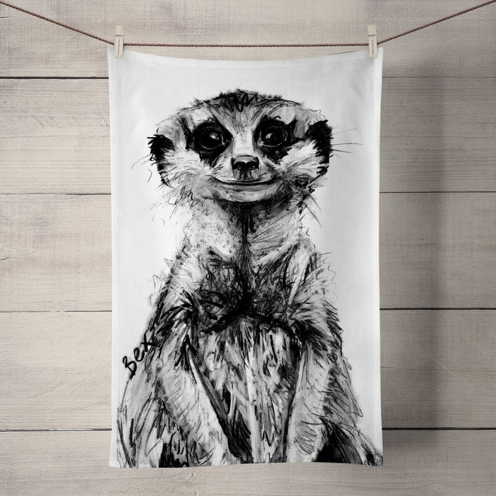 Meerkat Tea Towel - Bex Williams - Wraptious