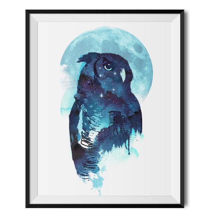 Midnight Owl Original Print - Robert Farkas - Wraptious