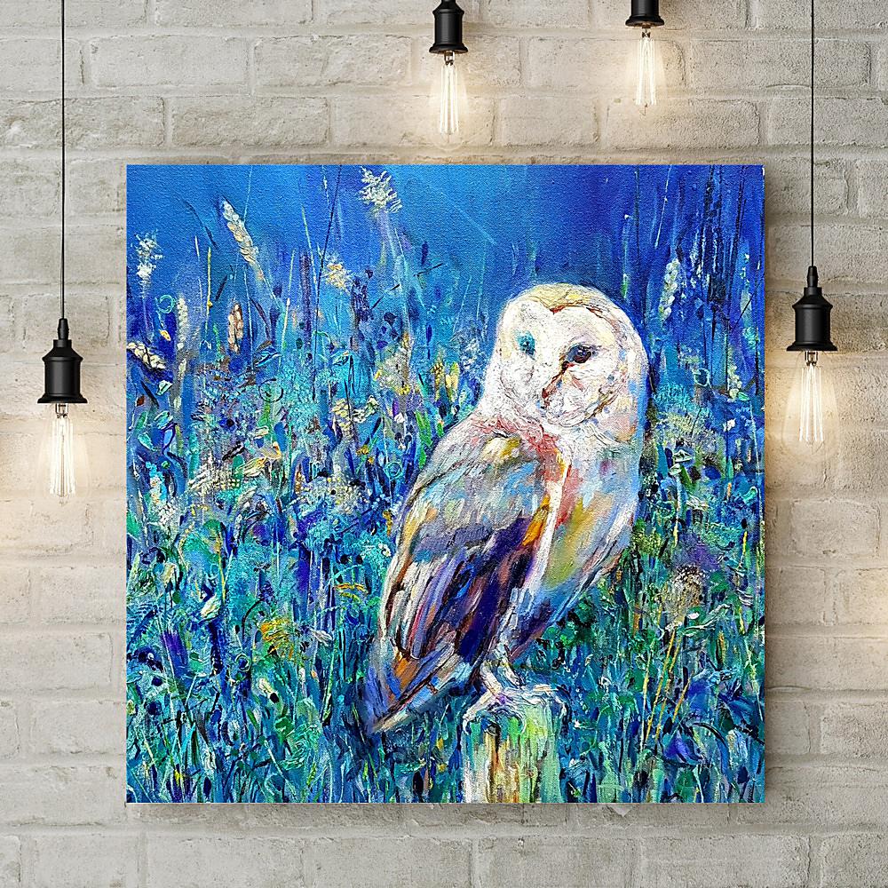 Midsummer Owl Deluxe Canvas - Sue Gardner - Wraptious