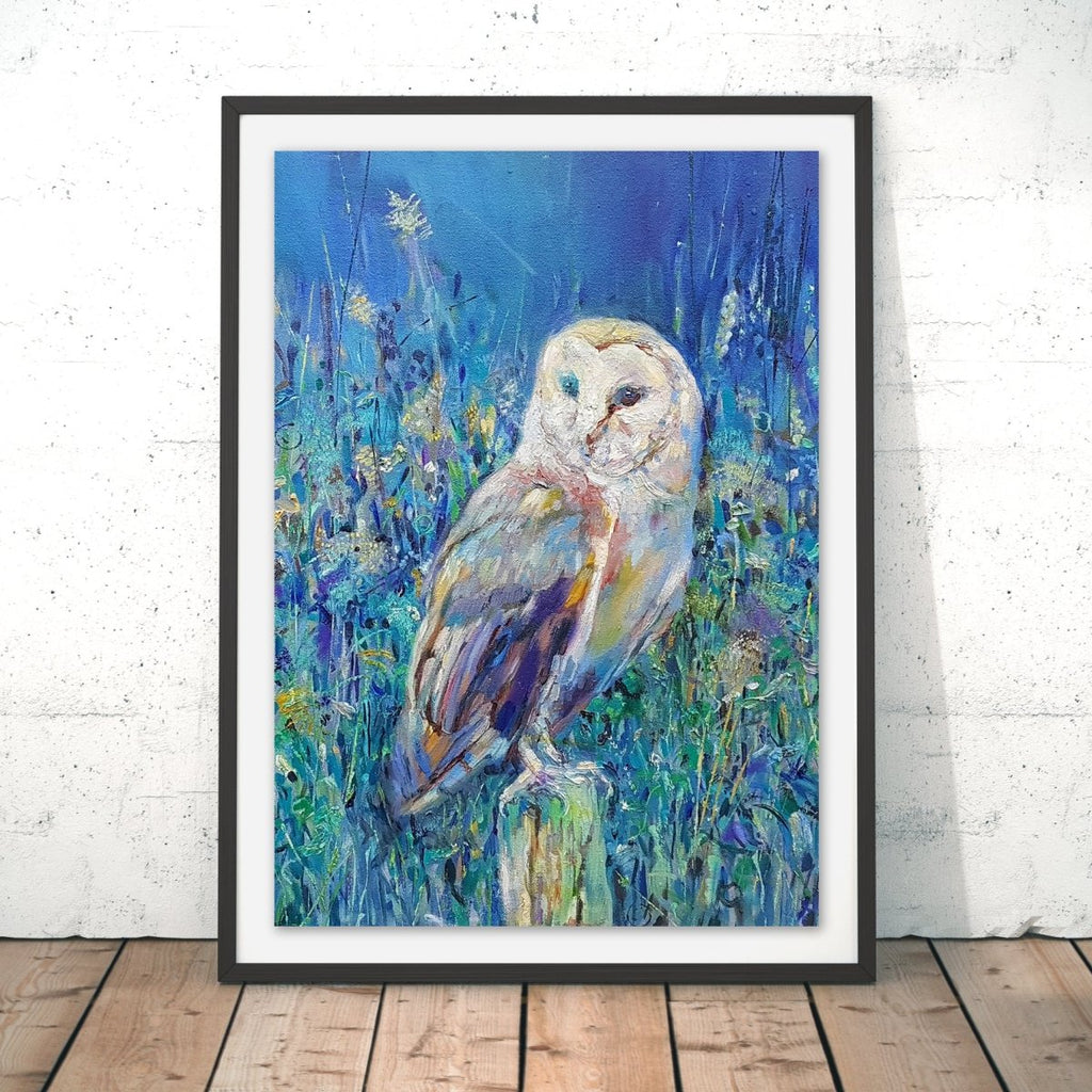Midsummer Owl Original Print - Sue Gardner - Wraptious