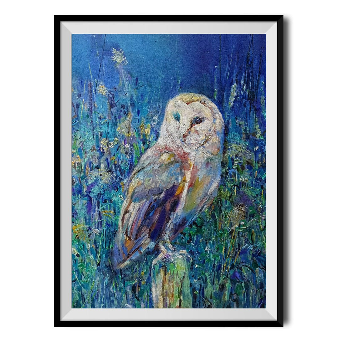 Midsummer Owl Original Print - Sue Gardner - Wraptious