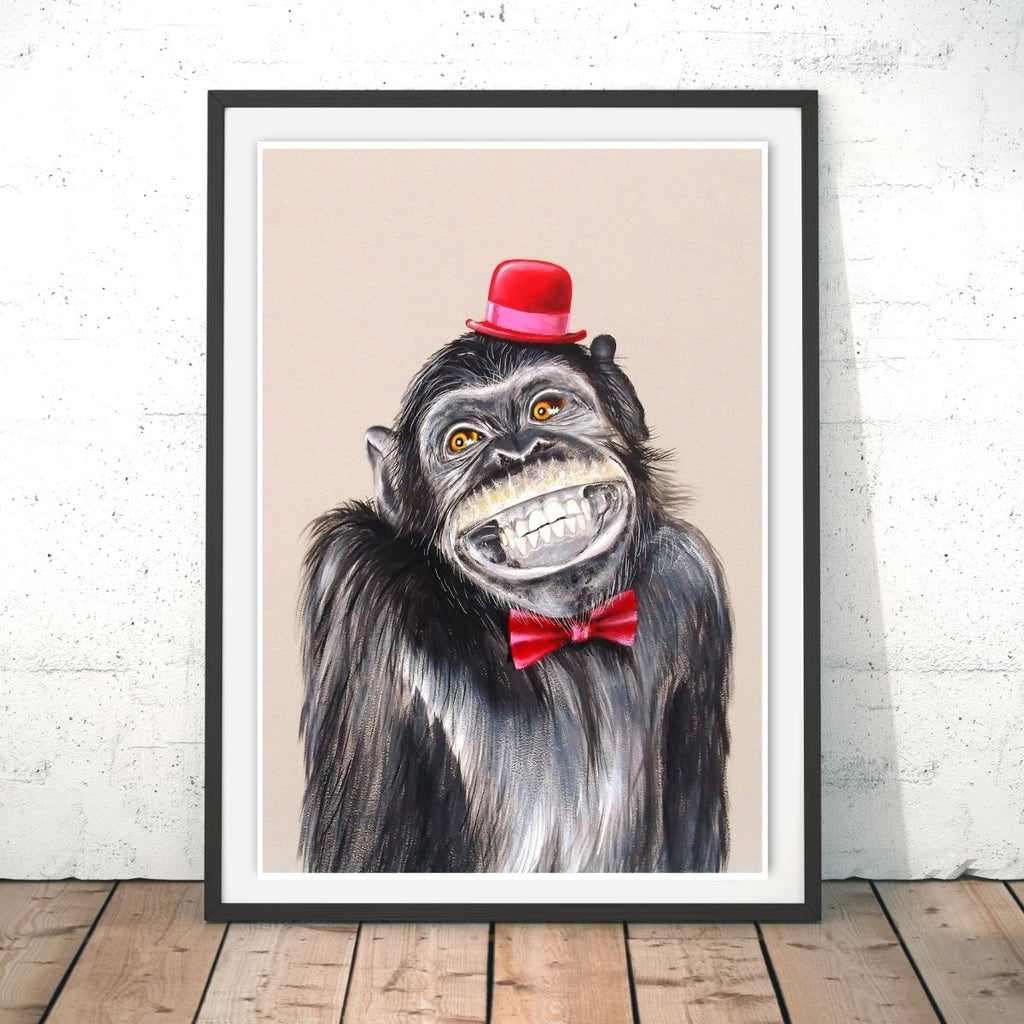Monkey Business Original Print - Adam Barsby - Wraptious