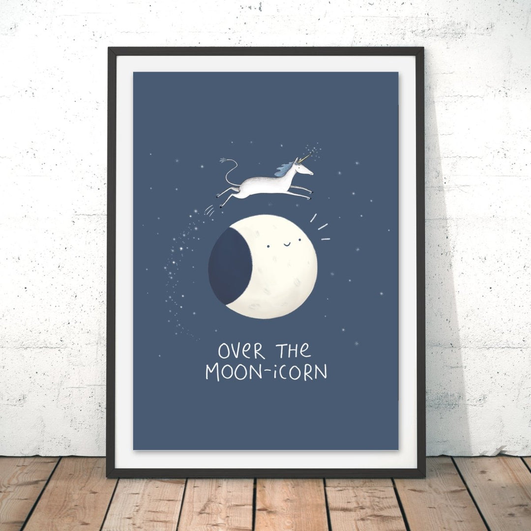 Moon-Icorn Original Print - Sophie Corrigan - Wraptious