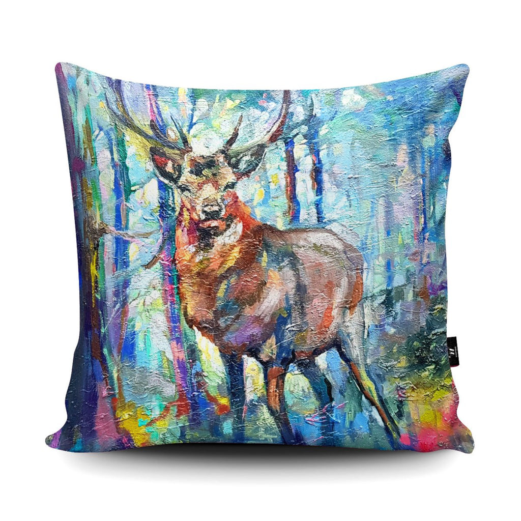 Mystic Stag Cushion - Sue Gardner - Wraptious
