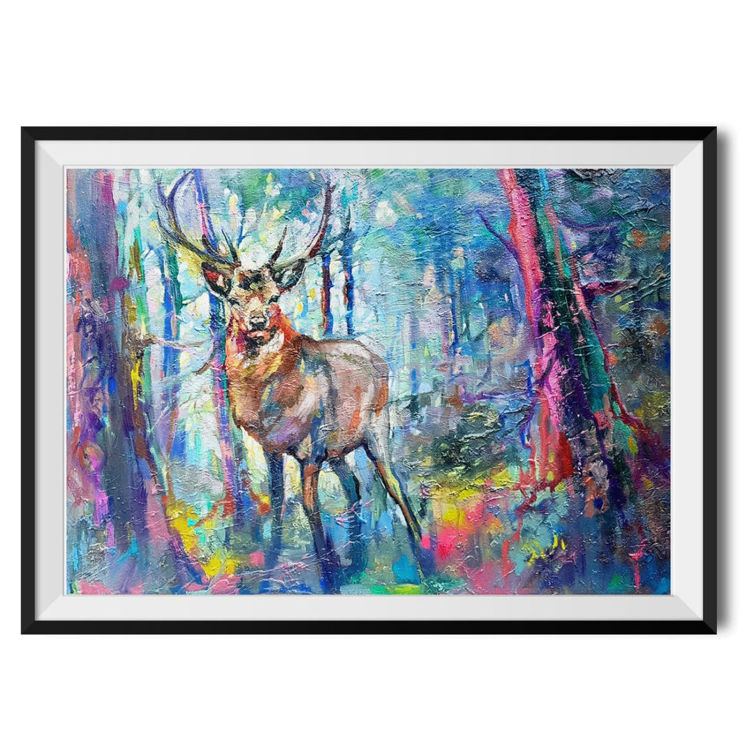 Mystic Stag Original Print - Sue Gardner - Wraptious