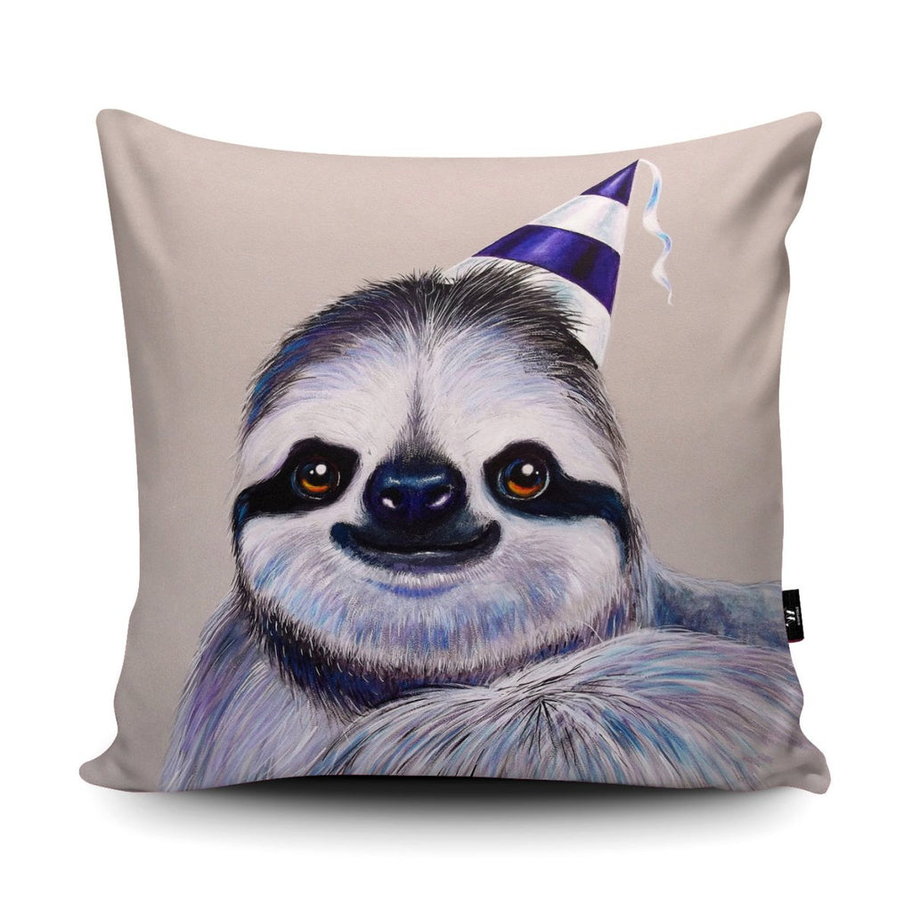 Party Sloth Cushion - Adam Barsby - Wraptious