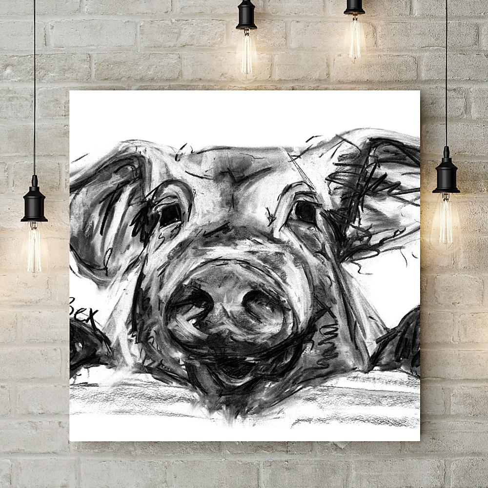 Pig Deluxe Canvas - Bex Williams - Wraptious