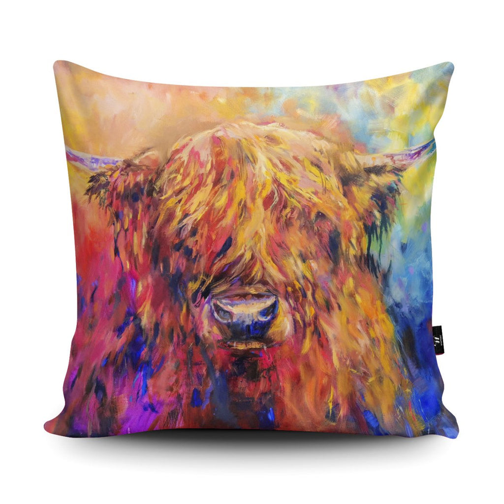 Rainbow Cow Cushion - Sue Gardner - Wraptious