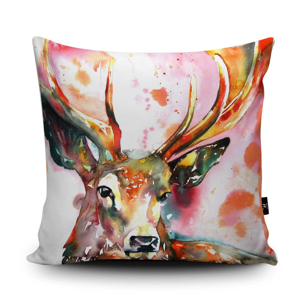 Red Stag Cushion - Liz Chaderton - Wraptious