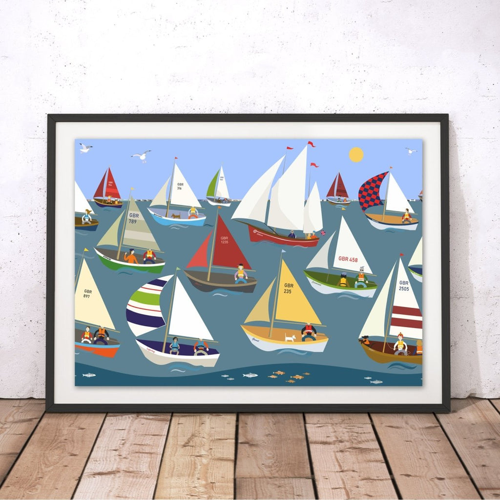 Regatta Original Print - Erica Sturla - Wraptious