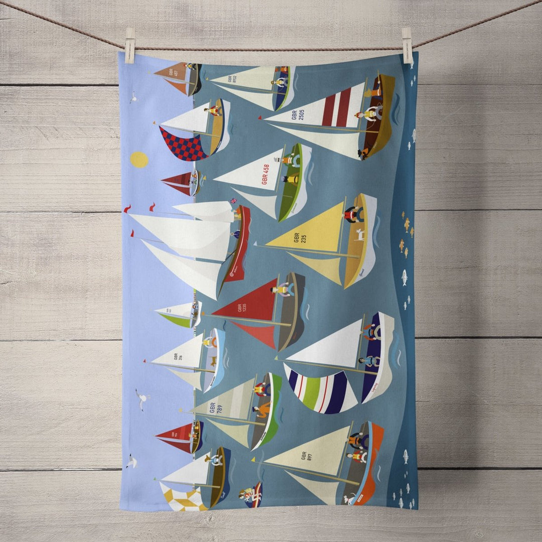 Regatta Tea Towel - Erica Sturla - Wraptious