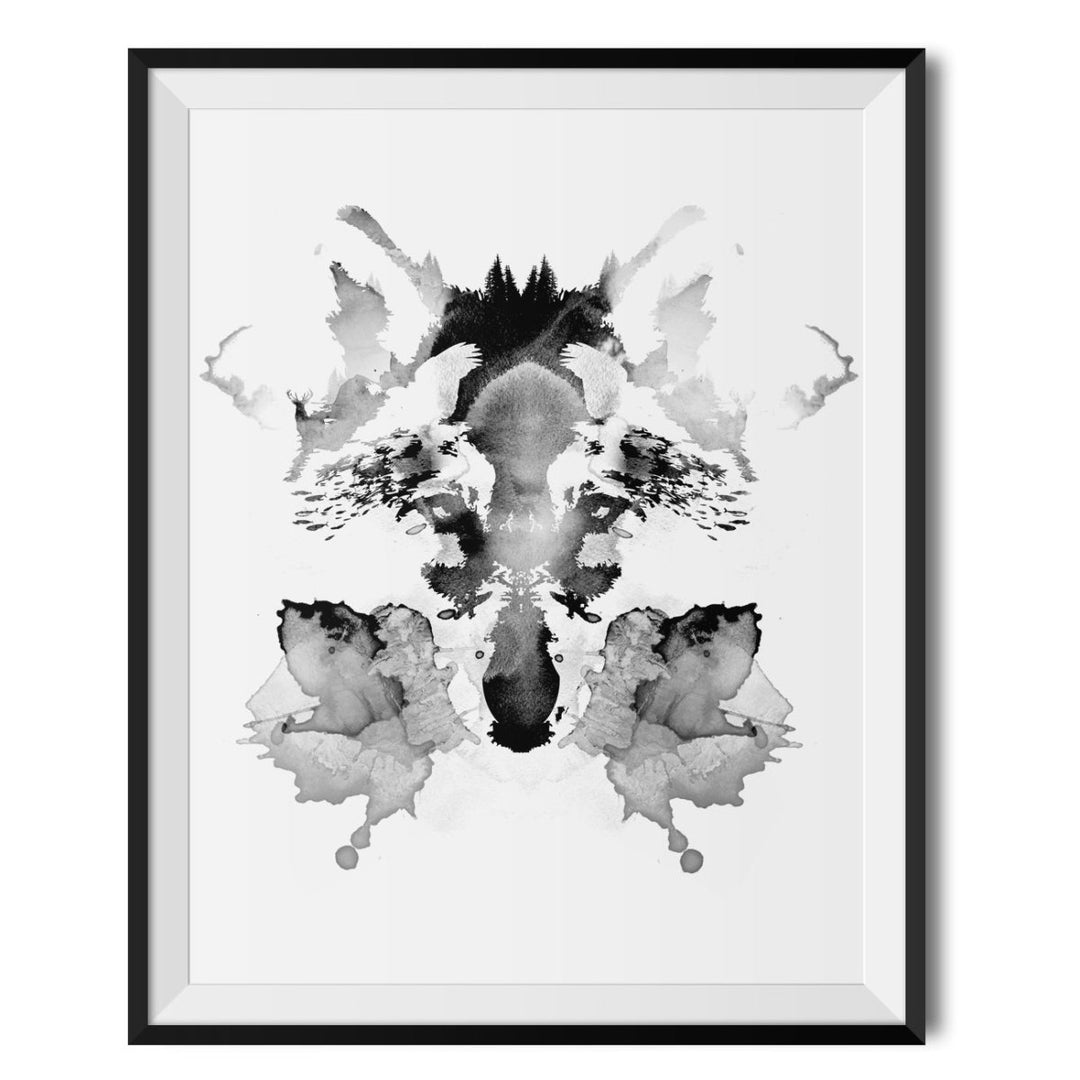 Rorschach Original Print - Robert Farkas - Wraptious