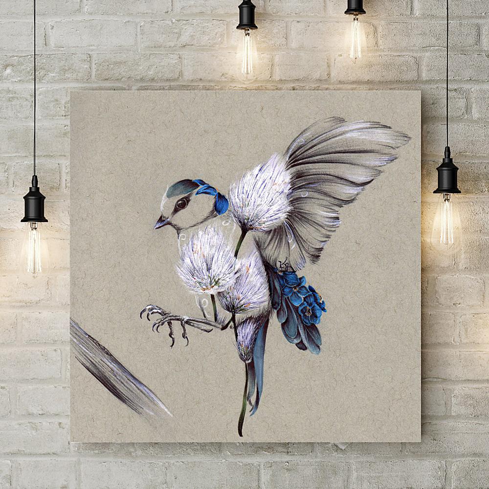 Rustic Bird Flight Deluxe Canvas - Kat Baxter - Wraptious