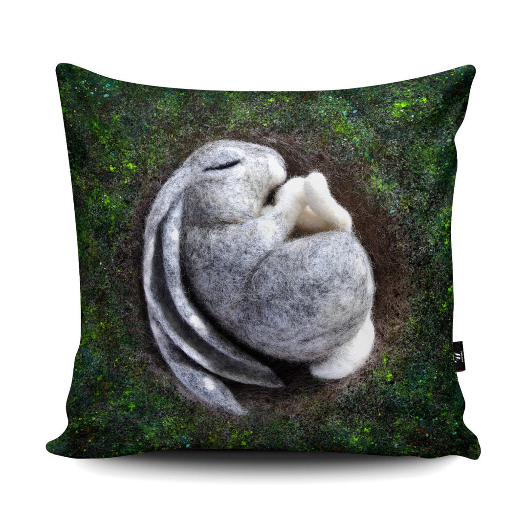 Sleeping Hare Cushion - The Lady Moth - Wraptious