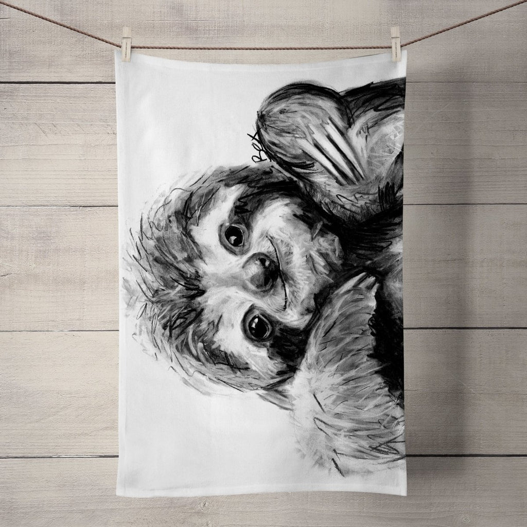 Sloth Tea Towel - Bex Williams - Wraptious