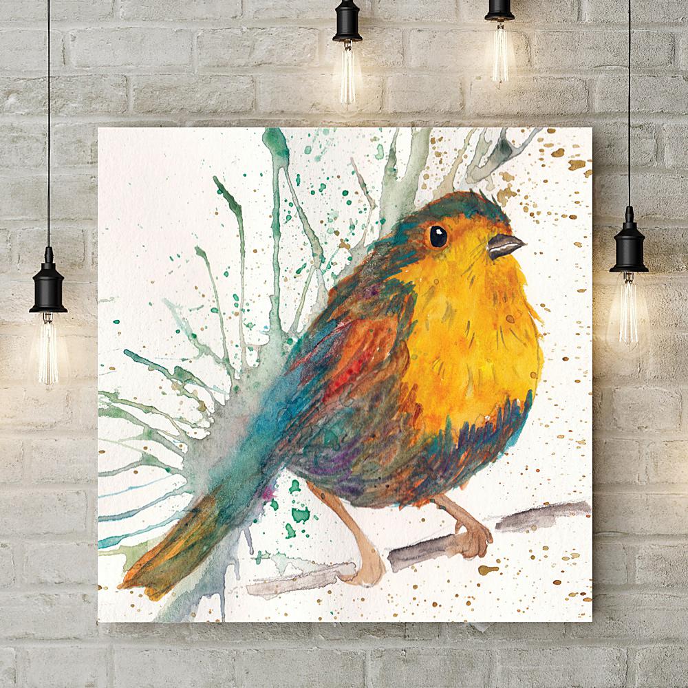 Splatter Bird Deluxe Canvas - Katherine Williams - Wraptious