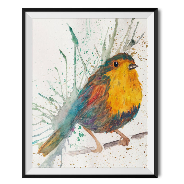 Splatter Bird Original Print - Katherine Williams - Wraptious