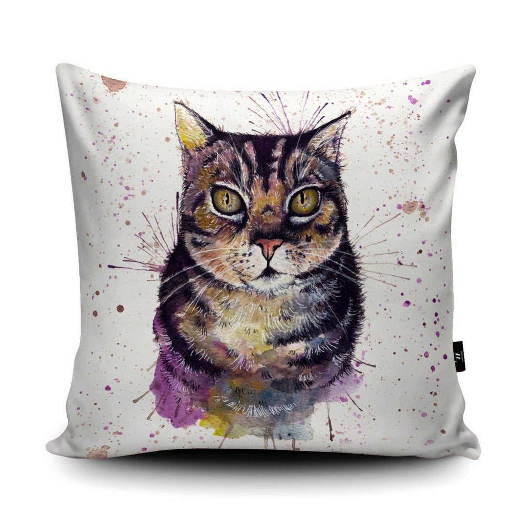 Splatter Cat Cushion - Katherine Williams - Wraptious