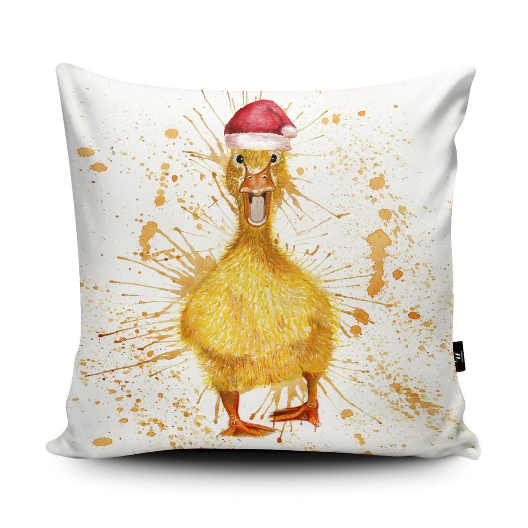 Splatter Christmas Duck Cushion - Katherine Williams - Wraptious