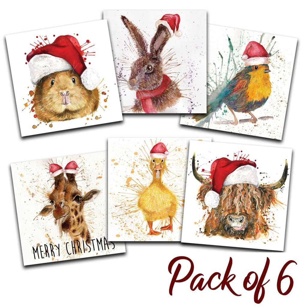 Splatter Christmas Pack Christmas Card Pack - Katherine Williams - Wraptious
